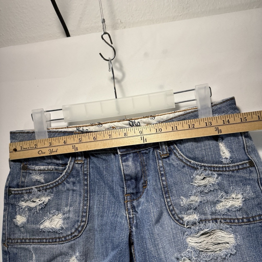 Decree Distressed Denim Jeans Shorts Women's Size 5 Y2K - Picture 3 of 9